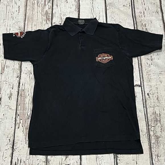 Harley-Davidson Lisle, Illinois Motorcycle Polo Golf Top Shirt - Picture 1 of 6